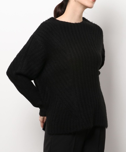 Kari & lili（カウリアンドリィリィ）の「ウール混ニットプルオーバー（ニット/セーター・レディース・ブルー/ベージュ/ブラウン/ブラック・FREE）」の17枚目の写真