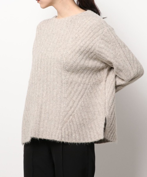 Kari & lili（カウリアンドリィリィ）の「ウール混ニットプルオーバー（ニット/セーター・レディース・ブルー/ベージュ/ブラウン/ブラック・FREE）」の19枚目の写真