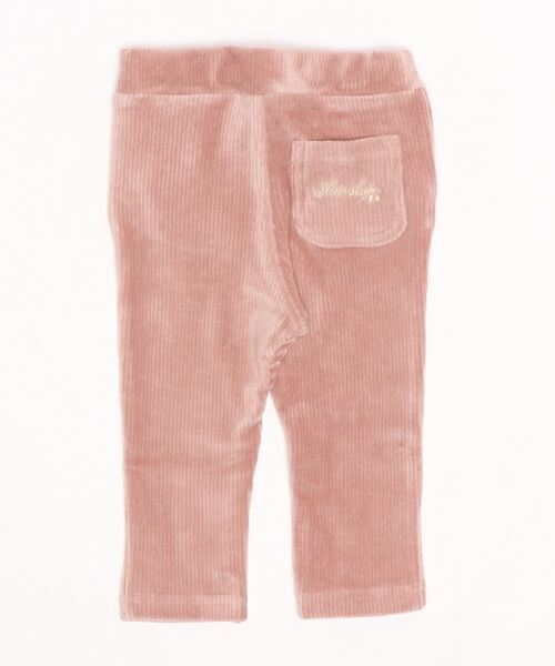 SLAP SLIP（スラップスリップ）の「SLAPSLIP/ポケットリボンニットコールロングパンツ(80~130cm)（その他パンツ・キッズ・ピンク/ベージュ・110/90/120/80/100/130）」の3枚目の写真