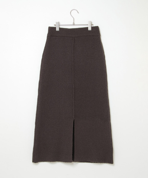 VENCEEXCHANGE（ヴァンスエクスチェンジ）の「ジャカードニットロングスカート（スカート・レディース・ブラック/ダークグリーン/ベージュ・M）」の16枚目の写真