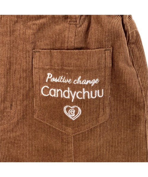 Candychuu（キャンディチュウ）の「コーデュロイショーパン（その他パンツ・キッズ・ブラウン/ピンク・SS/S/M/XXS）」の7枚目の写真