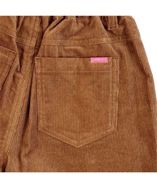 Candychuu（キャンディチュウ）の「コーデュロイショーパン（その他パンツ・キッズ・ブラウン/ピンク・SS/S/M/XXS）」の4枚目の写真