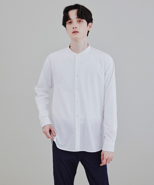 tk.TAKEO KIKUCHI(ティーケータケオキクチ)の「◆TRバンドカラーシャツ(シャツ/ブラウス・メンズ・ホワイト/ナチュラル/カーキ/ベージュ系/ネイビー系/ホワイト系1・03/01/02/04)」の3枚目の写真