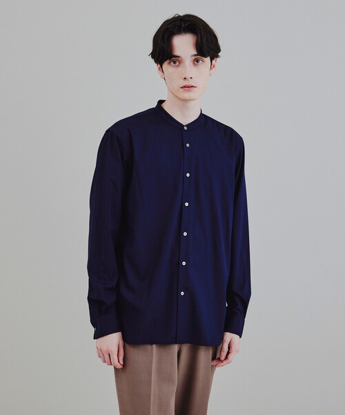 tk.TAKEO KIKUCHI(ティーケータケオキクチ)の「◆TRバンドカラーシャツ(シャツ/ブラウス・メンズ・ホワイト/ナチュラル/カーキ/ベージュ系/ネイビー系/ホワイト系1・03/01/02/04)」の6枚目の写真