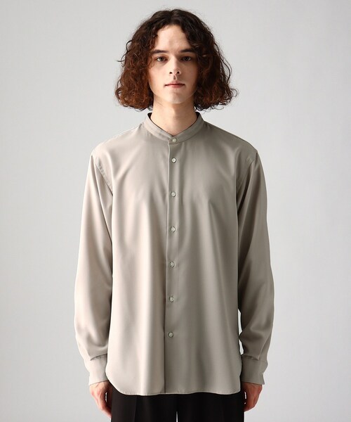 tk.TAKEO KIKUCHI(ティーケータケオキクチ)の「◆TRバンドカラーシャツ(シャツ/ブラウス・メンズ・ホワイト/ナチュラル/カーキ/ベージュ系/ネイビー系/ホワイト系1・03/01/02/04)」の8枚目の写真