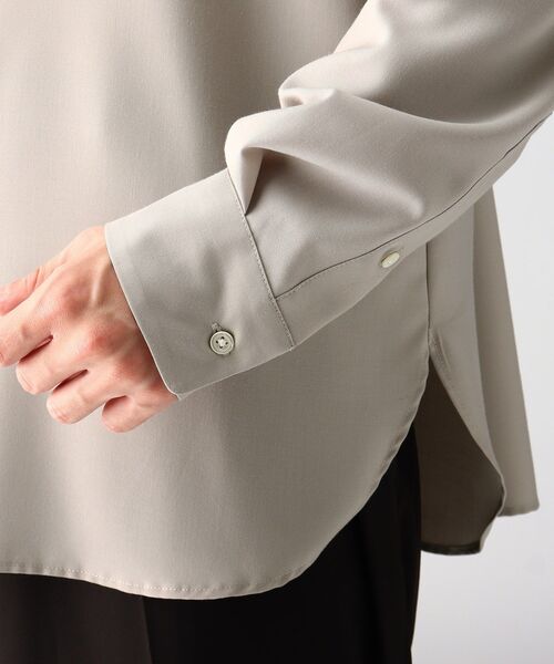 tk.TAKEO KIKUCHI(ティーケータケオキクチ)の「◆TRバンドカラーシャツ(シャツ/ブラウス・メンズ・ホワイト/ナチュラル/カーキ/ベージュ系/ネイビー系/ホワイト系1・03/01/02/04)」の12枚目の写真