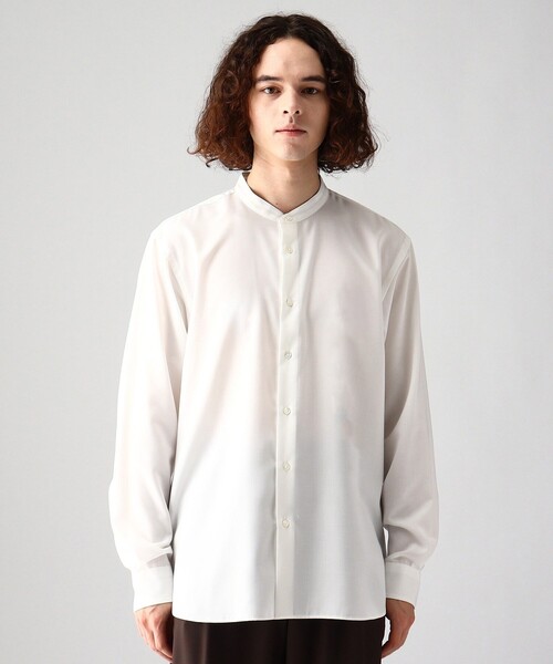 tk.TAKEO KIKUCHI(ティーケータケオキクチ)の「◆TRバンドカラーシャツ(シャツ/ブラウス・メンズ・ホワイト/ナチュラル/カーキ/ベージュ系/ネイビー系/ホワイト系1・03/01/02/04)」の14枚目の写真