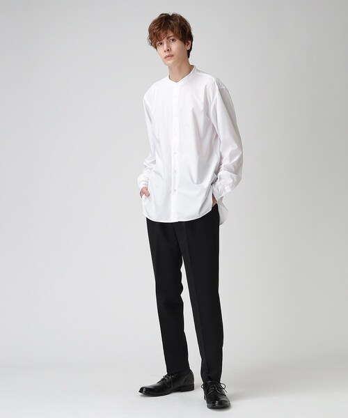 tk.TAKEO KIKUCHI(ティーケータケオキクチ)の「◆TRバンドカラーシャツ(シャツ/ブラウス・メンズ・ホワイト/ナチュラル/カーキ/ベージュ系/ネイビー系/ホワイト系1・03/01/02/04)」の21枚目の写真