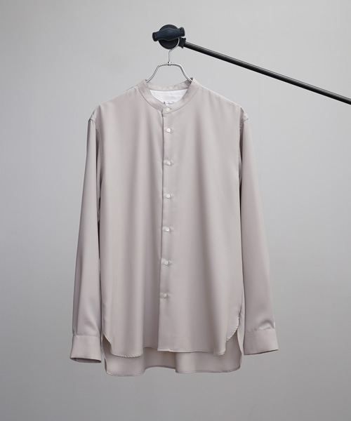 tk.TAKEO KIKUCHI(ティーケータケオキクチ)の「◆TRバンドカラーシャツ(シャツ/ブラウス・メンズ・ホワイト/ナチュラル/カーキ/ベージュ系/ネイビー系/ホワイト系1・03/01/02/04)」の4枚目の写真