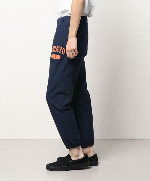 AOZORA（アオゾラ）の「AOZORA/アオゾラ　C/T裏起毛SWEAT PANTS（スウェットパンツ・メンズ・ネイビー/アイボリー・LARGE/MEDIUM）」の11枚目の写真