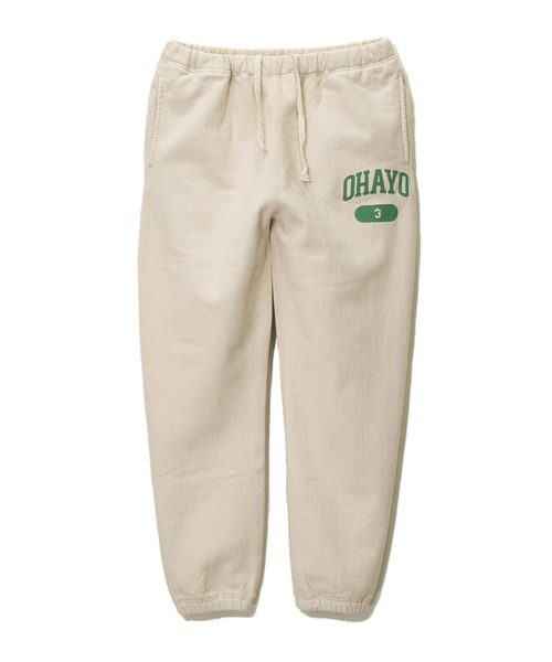 AOZORA（アオゾラ）の「AOZORA/アオゾラ　C/T裏起毛SWEAT PANTS（スウェットパンツ・メンズ・ネイビー/アイボリー・LARGE/MEDIUM）」の2枚目の写真