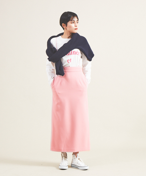 Rouge vif Anna（ルージュヴィフアンナ）の「クルーネックロゴロンT（Tシャツ/カットソー・レディース・ブラック/ピンク・フリー）」の3枚目の写真