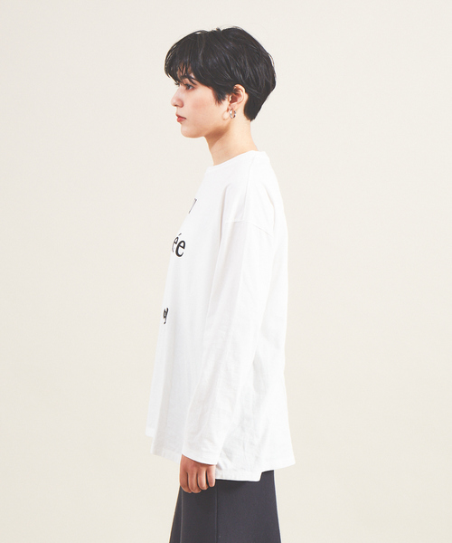 Rouge vif Anna（ルージュヴィフアンナ）の「クルーネックロゴロンT（Tシャツ/カットソー・レディース・ブラック/ピンク・フリー）」の5枚目の写真