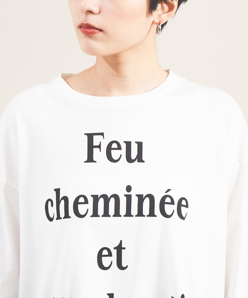 Rouge vif Anna（ルージュヴィフアンナ）の「クルーネックロゴロンT（Tシャツ/カットソー・レディース・ブラック/ピンク・フリー）」の7枚目の写真