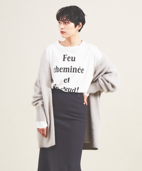 Rouge vif Anna（ルージュヴィフアンナ）の「クルーネックロゴロンT（Tシャツ/カットソー・レディース・ブラック/ピンク・フリー）」の12枚目の写真