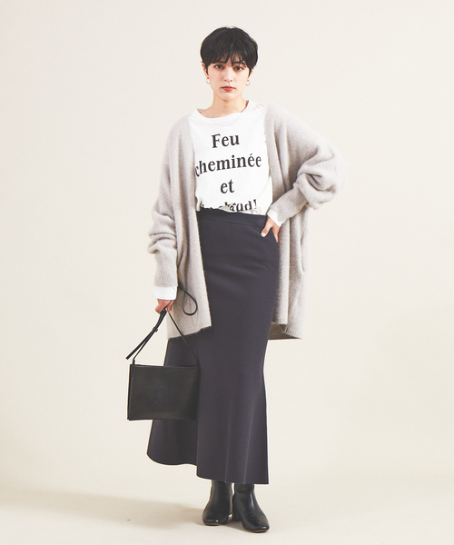 Rouge vif Anna（ルージュヴィフアンナ）の「クルーネックロゴロンT（Tシャツ/カットソー・レディース・ブラック/ピンク・フリー）」の13枚目の写真