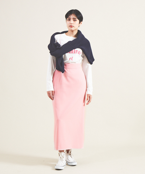 Rouge vif Anna（ルージュヴィフアンナ）の「クルーネックロゴロンT（Tシャツ/カットソー・レディース・ブラック/ピンク・フリー）」の15枚目の写真