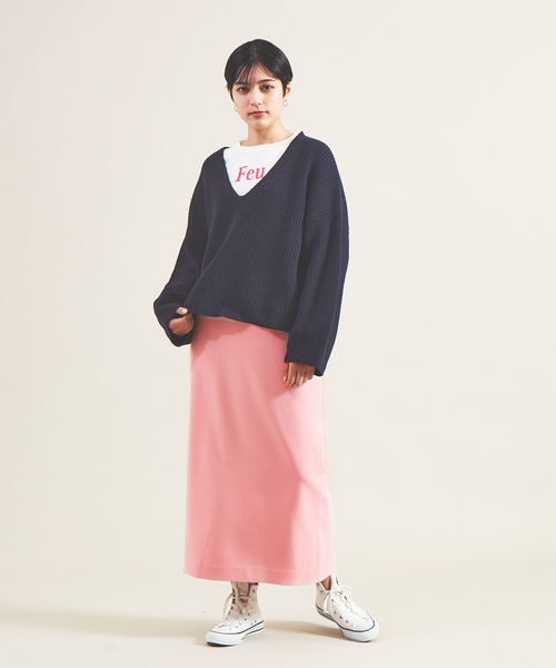 Rouge vif Anna（ルージュヴィフアンナ）の「クルーネックロゴロンT（Tシャツ/カットソー・レディース・ブラック/ピンク・フリー）」の16枚目の写真