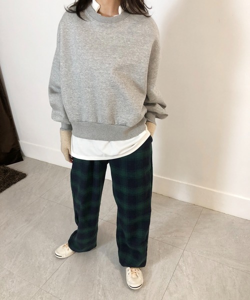 me+em select（ミームセレクト）の「チェックイージーパンツ（その他パンツ・レディース・ブラック/イエロー/グリーン・FREE/X-LARGE）」の6枚目の写真