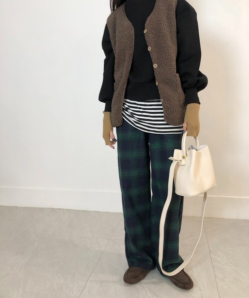 me+em select（ミームセレクト）の「チェックイージーパンツ（その他パンツ・レディース・ブラック/イエロー/グリーン・FREE/X-LARGE）」の16枚目の写真