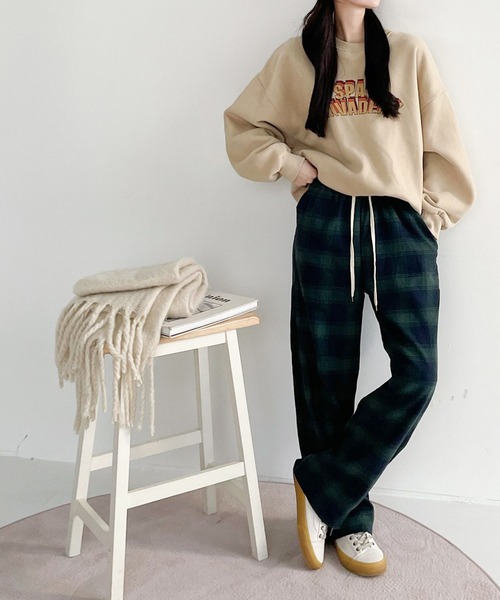 me+em select（ミームセレクト）の「チェックイージーパンツ（その他パンツ・レディース・ブラック/イエロー/グリーン・FREE/X-LARGE）」の17枚目の写真