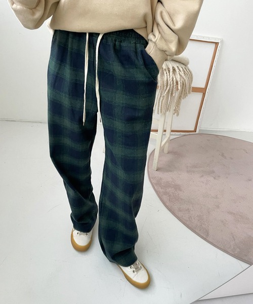 me+em select（ミームセレクト）の「チェックイージーパンツ（その他パンツ・レディース・ブラック/イエロー/グリーン・FREE/X-LARGE）」の18枚目の写真