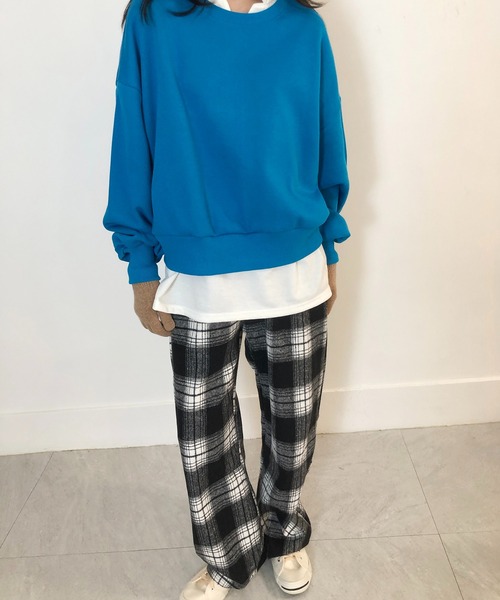 me+em select（ミームセレクト）の「チェックイージーパンツ（その他パンツ・レディース・ブラック/イエロー/グリーン・FREE/X-LARGE）」の20枚目の写真