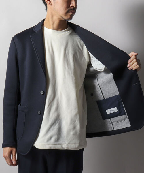 NOLLEY'S goodman(ノーリーズグッドマン)の「ダブルフェイスイージージャケット(※セットアップでも着用できるON/OFF兼用アイテム)(テーラードジャケット・メンズ・ネイビー/グレー・SMALL/MEDIUM/LARGE/X-LARGE)」の8枚目の写真