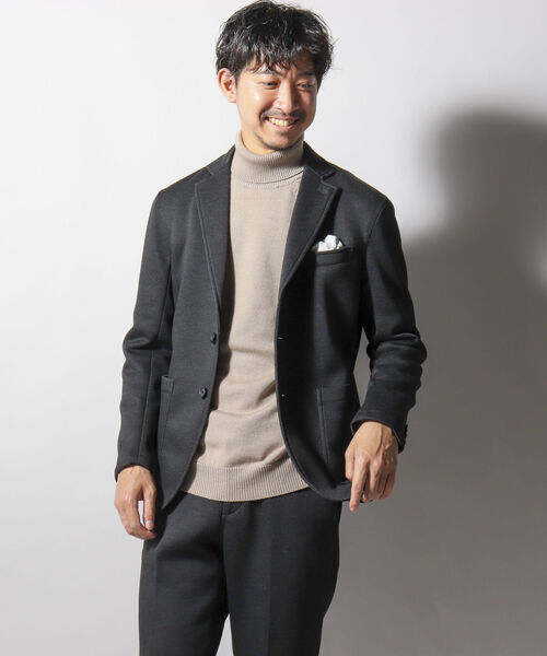 NOLLEY'S goodman(ノーリーズグッドマン)の「ダブルフェイスイージージャケット(※セットアップでも着用できるON/OFF兼用アイテム)(テーラードジャケット・メンズ・ネイビー/グレー・SMALL/MEDIUM/LARGE/X-LARGE)」の9枚目の写真