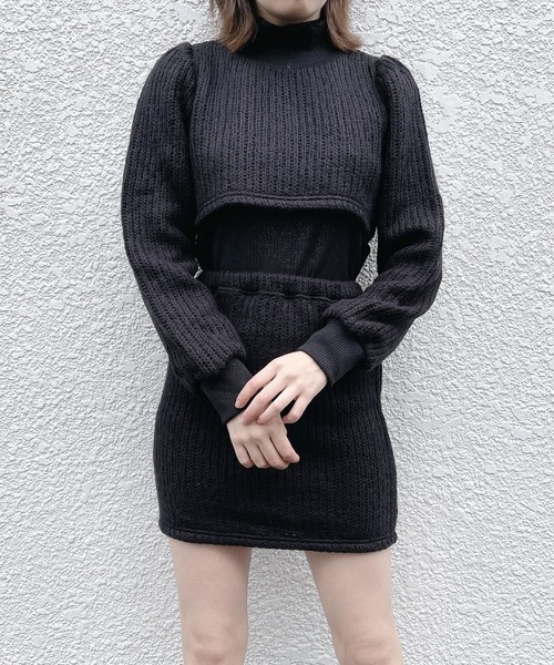 lilLilly（リルリリー）の「5wayアンサンブルニット（ニット/セーター・レディース・ホワイト/ブラック/ピンク・FREE）」の3枚目の写真