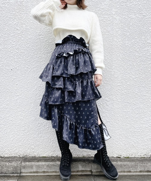 lilLilly（リルリリー）の「5wayアンサンブルニット（ニット/セーター・レディース・ホワイト/ブラック/ピンク・FREE）」の6枚目の写真