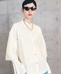 MAISON SPECIAL | ホールメッシュビックＴシャツ【MAISON SPECIAL/メゾンスペシャル】■セットアップ対応■(Tシャツ/カットソー)