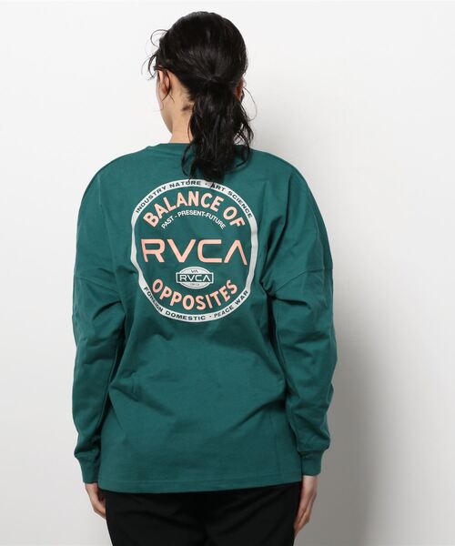 【RVCA】バック ロゴ ロンT★男女共におすすめ！！ RVCA/ルーカ メンズ オーバーサイズロンT バックロゴ クルー