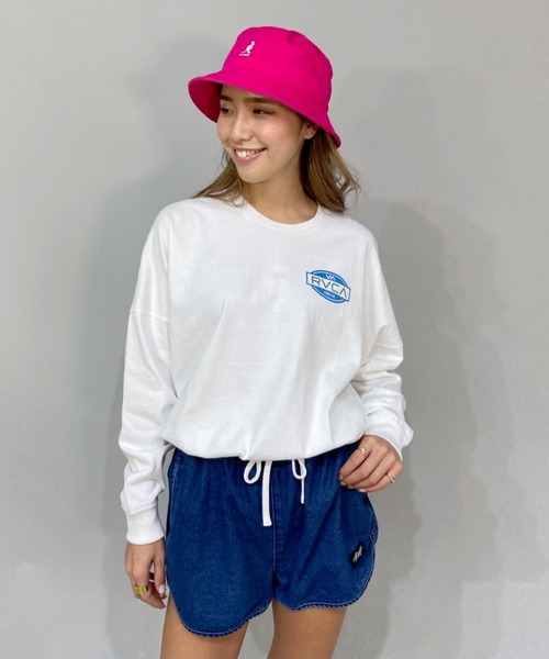 RVCA（ルーカ）の「RVCA/ルーカ  ビッグシルエット   バックプリントロンT/ロングスリーブTEE   BC043-056（Tシャツ/カットソー・レディース・ブラック/グリーン/ホワイト・XS/M/S）」の10枚目の写真