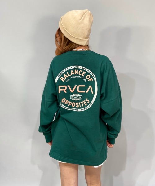 RVCA（ルーカ）の「RVCA/ルーカ  ビッグシルエット   バックプリントロンT/ロングスリーブTEE   BC043-056（Tシャツ/カットソー・レディース・ブラック/グリーン/ホワイト・XS/M/S）」の14枚目の写真