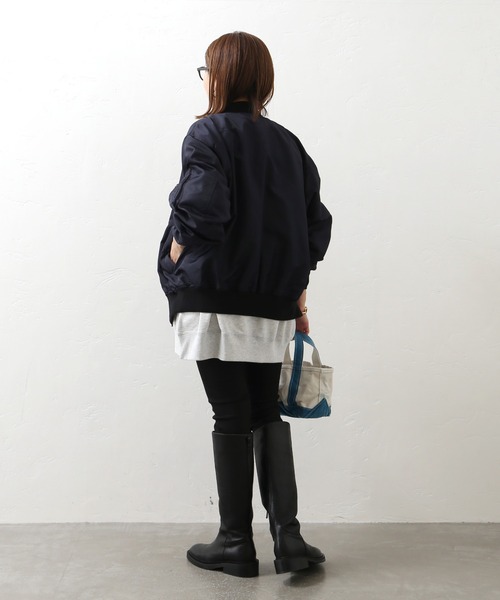 JOURNAL STANDARD（ジャーナルスタンダード）の「Reversible MA-1◆（MA-1・レディース・ベージュ/ネイビー/カーキ・FREE）」の17枚目の写真