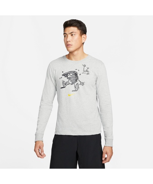 NIKE（ナイキ）の「ナイキ NIKE ナイキ DF HUMOR L/S Tシャツ（Tシャツ/カットソー・メンズ・ブラック/グレー・LL/3L/S/M/L）」の2枚目の写真