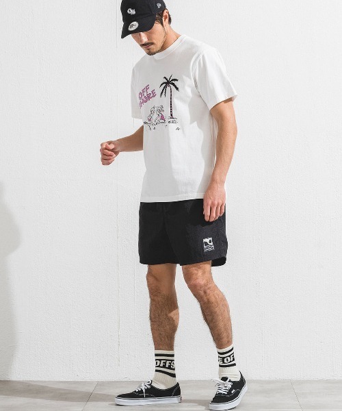 OFFSHORE(オフショア)の「OS×RYU AMBE TEE/オフショア×アンベリュー コラボティーシャツ(Tシャツ/カットソー・メンズ・オフホワイト/ライトグリーン・S/M/L/XL)」の11枚目の写真