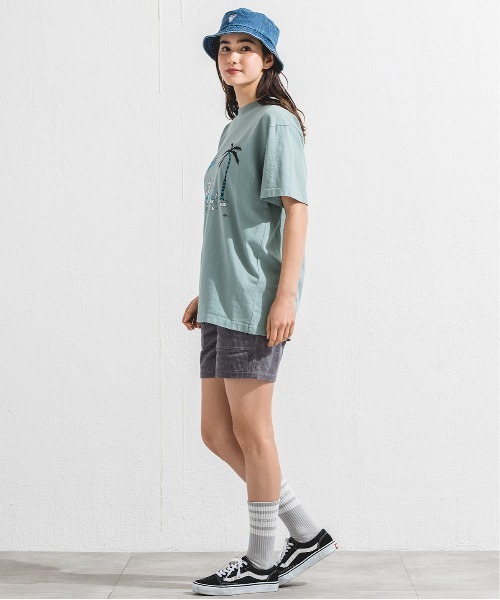 OFFSHORE(オフショア)の「OS×RYU AMBE TEE/オフショア×アンベリュー コラボティーシャツ(Tシャツ/カットソー・メンズ・オフホワイト/ライトグリーン・S/M/L/XL)」の14枚目の写真