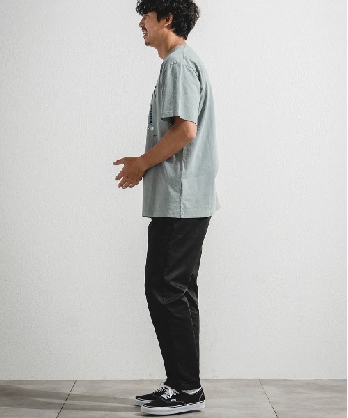 OFFSHORE(オフショア)の「OS×RYU AMBE TEE/オフショア×アンベリュー コラボティーシャツ(Tシャツ/カットソー・メンズ・オフホワイト/ライトグリーン・S/M/L/XL)」の6枚目の写真