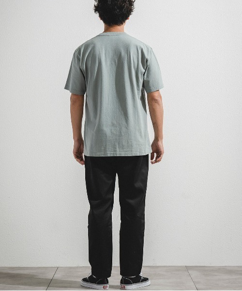 OFFSHORE(オフショア)の「OS×RYU AMBE TEE/オフショア×アンベリュー コラボティーシャツ(Tシャツ/カットソー・メンズ・オフホワイト/ライトグリーン・S/M/L/XL)」の5枚目の写真