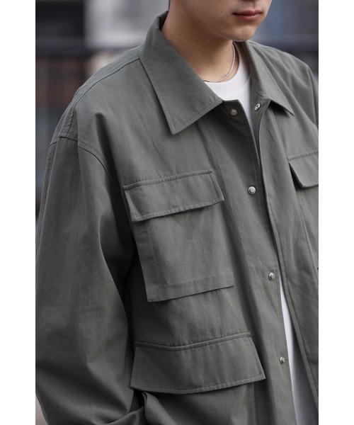 CREARE -LINO-（クレアーレリノ）の「M65 ミリタリーフィールドジャケット（ブルゾン・メンズ・ブラック/グレー/カーキ・M/L）」の21枚目の写真