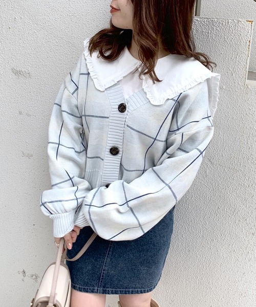 45rpm/45DASH】タータンチェック変形ボレロ カーディガン 3 45rpm