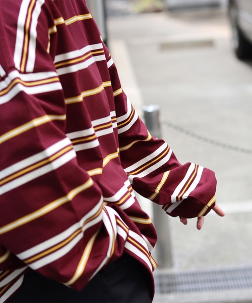 ILL'S(イルズ)の「ILL'S / イルズ マルチボーダービッグロンT(Tシャツ/カットソー・メンズ・ブラック/グリーン/ワイン・M/L)」の17枚目の写真