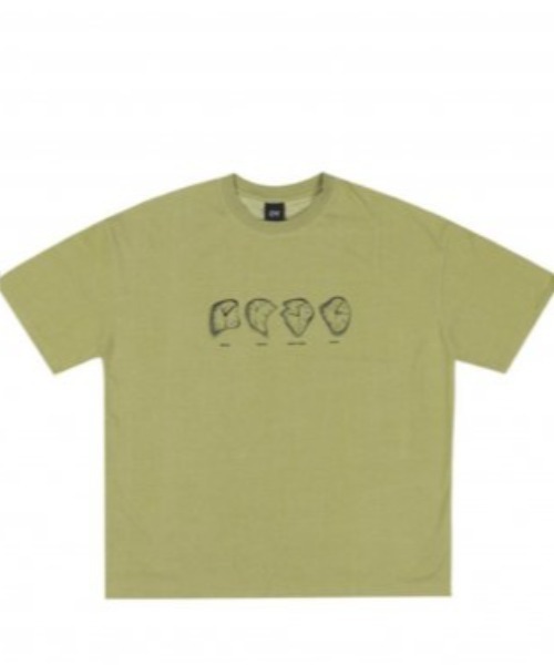Oy オーワイ Pigment Twist Watch T 時計 グラフィック デザイン Xu バックプリント トップス デザイン 半袖 Tシャツ Tシャツ カットソー Never Chikashitsu ネバーマインド ザ Mind Xu The エックスユー チカシツプラス のファッション