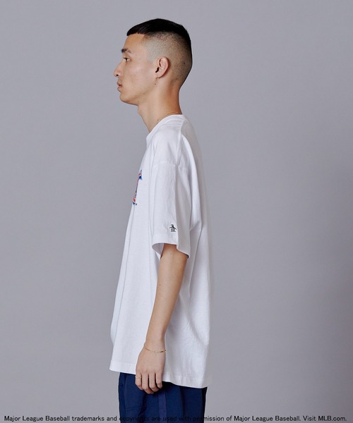 penguin BY MUNSINGWEAR（ペンギン バイ マンシングウェア）の「ペンギン バイ マンシングウェア MLBコラボTシャツメンズ レディース ユニセックス ウェア tシャツ スポーツウェア MLBコラボ ゴルフ（Tシャツ/カットソー・メンズ・ホワイト・S/M/L/XL）」の4枚目の写真