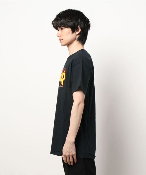 THRASHER(スラッシャー)の「【THRASHER】(UN)FLAME TEE(Tシャツ/カットソー・メンズ・ブラック/ホワイト/ネイビー・LARGE/MEDIUM)」の4枚目の写真