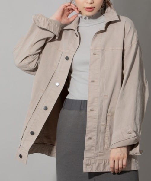 Munich(ミューニック)の「Munich(ミューニック) テンセルコットンツイルブルゾン /MN221B22(ブルゾン・レディース・グレー・SMALL)」の1枚目の写真
