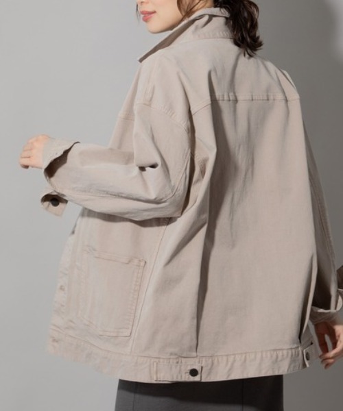 Munich(ミューニック)の「Munich(ミューニック) テンセルコットンツイルブルゾン /MN221B22(ブルゾン・レディース・グレー・SMALL)」の7枚目の写真