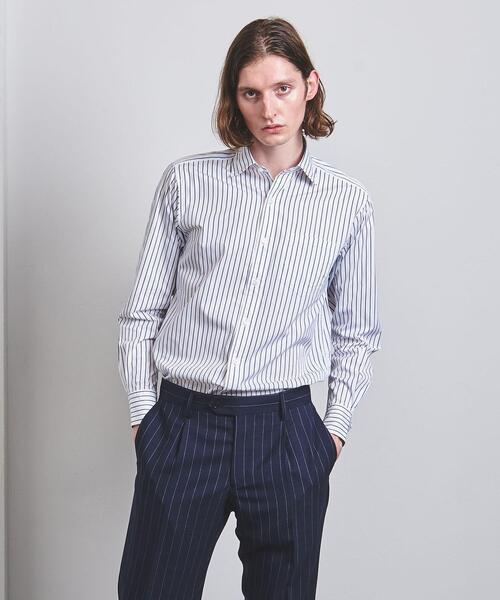 ＜District＞ THOMAS MASON セミワイドカラー シャツ